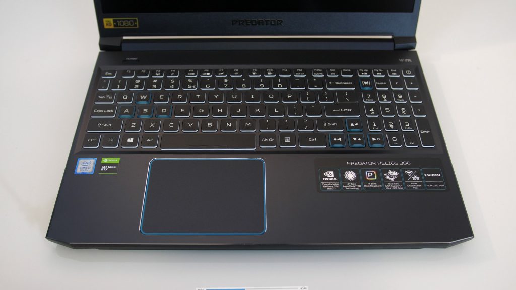 Acer Predator Helios 300 Touchpad