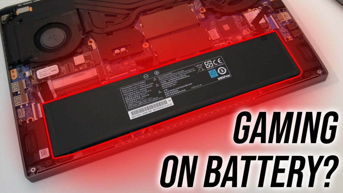 Can you play games on laptop battery power?
