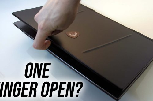One finger laptop open