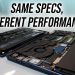 same specs different performance